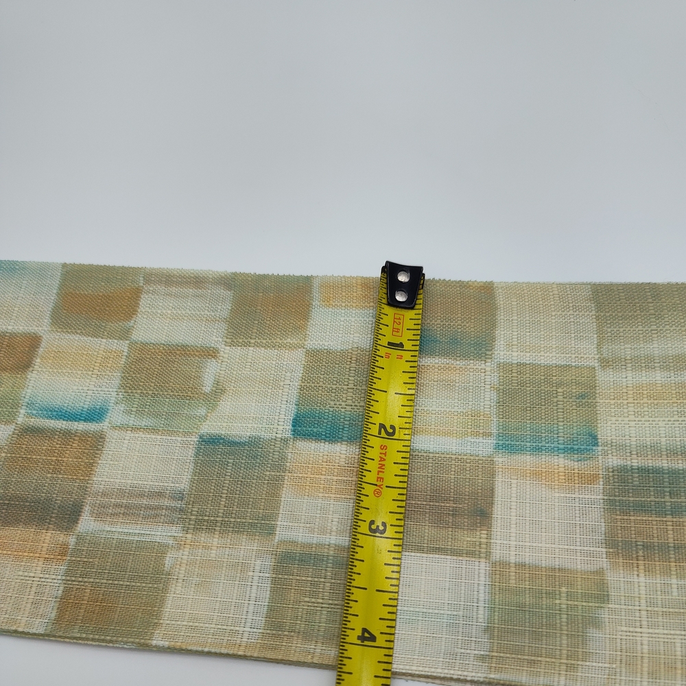 MACKENZIE-CHILDS 4" Parchment Check Ribbon Two (2) Yards Retired - Picture 3 of 4